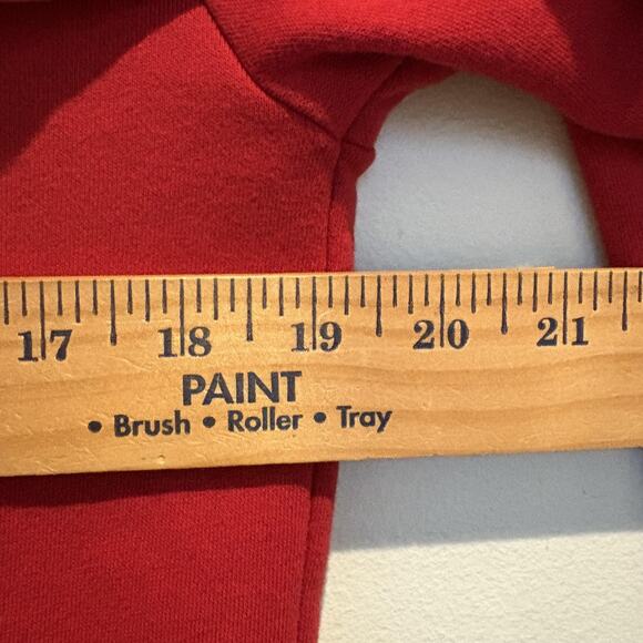 GAP Hoodie Women XS Extra Small Crimson Red Heritage Logo Pullover Hooded Fleece - Picture 9 of 12